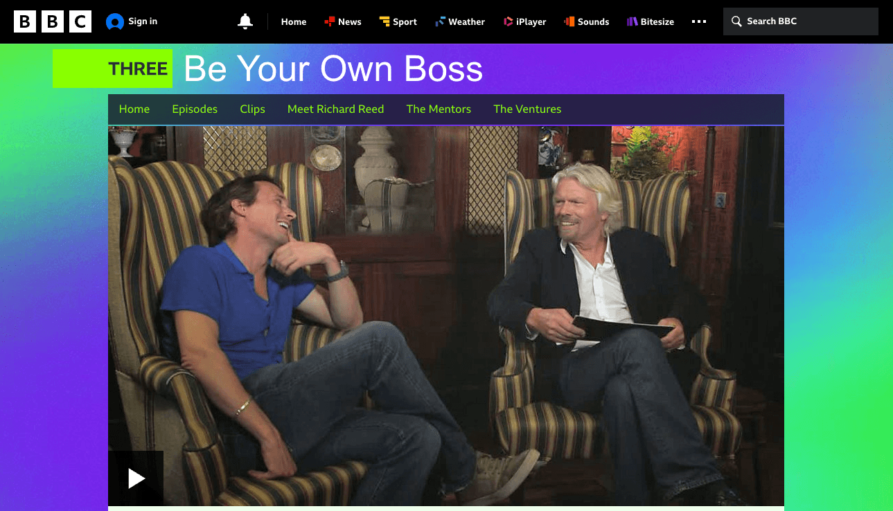 Ben Hogan featured on BBC TV show with Richard Reed